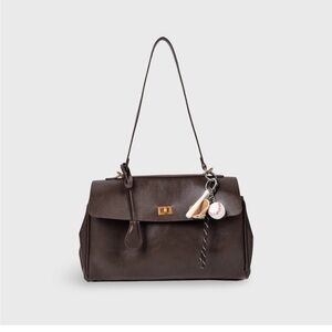 VOVIA Ciara Vintage Leather Brown Shoulder Bag